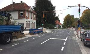 Fußgängerampel Lange Straße Spenge